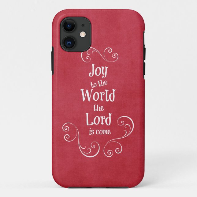 Coques Case-Mate iPhone Joie au monde le Seigneur est venu (Dos)