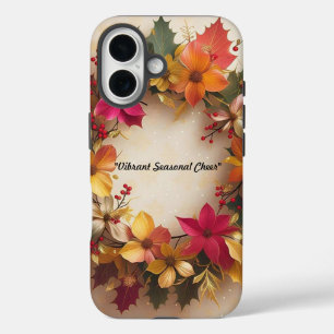Coque Pour iPhone 16 "Joie de Noël florissante"