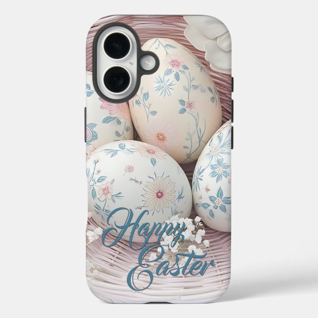 Coques Case-Mate iPhone Joie de Pâques Douce avec Motif Floral (Verso)