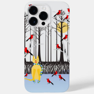 Coque Case-Mate iPhone Joie d'hiver - Chat avec foulard Birch Trees Cardi