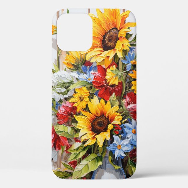 Coques Case-Mate iPhone Joli arrangement de fleurs tournesol floral (Verso)
