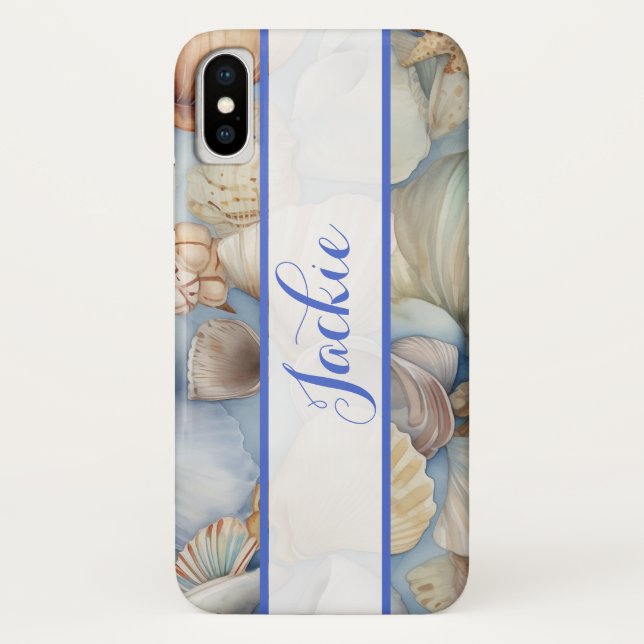 Coques Case-Mate iPhone Joli arrière - plan Seashells (Dos)