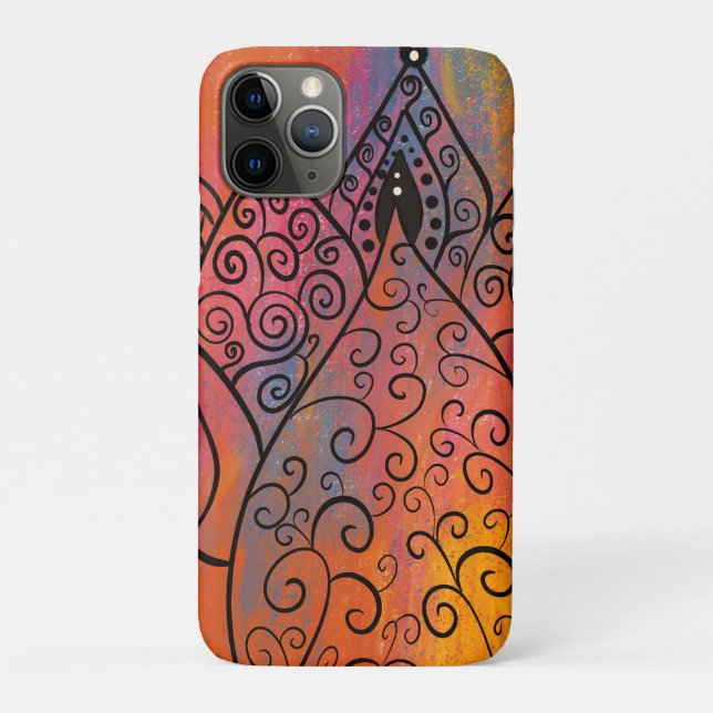 Coques Case-Mate iPhone Joli Art Floral (Dos)
