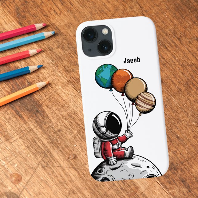 Coques Case-Mate iPhone Joli Astronaute Fantaisiste, Planète Espace Extra- (Créateur téléchargé)