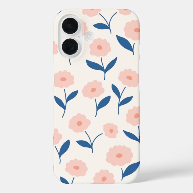 Coques Case-Mate iPhone Joli Boho Chic Fleurs Rose Motif (Verso)