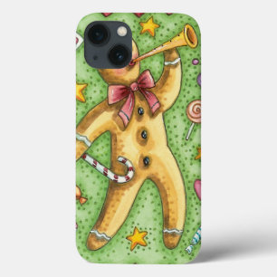 Etui iPhone Case-Mate Joli bonhomme en pain d'épices soufflant dans un c