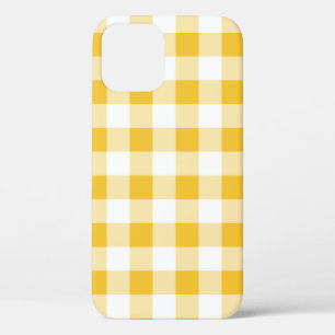 Case-Mate iPhone Case Joli Buffle jaune et blanc Plaid Design