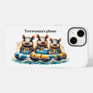 Coque Case-Mate iPhone Joli Cartoon Armadillos Avoir Un Tuyau Amusant Sur