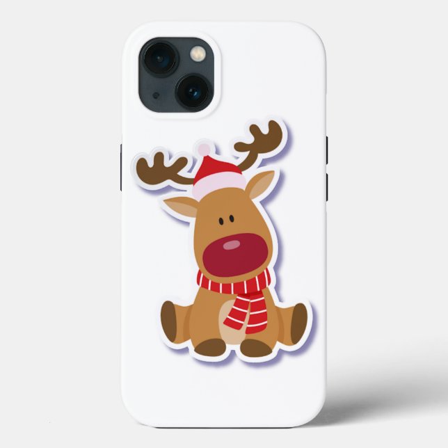 Coques Case-Mate iPhone Joli cerf de Noël  (Verso)