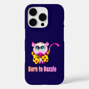 Coque iPhone 16 Pro Joli Chat Rose - Né pour Éblouir l'Art