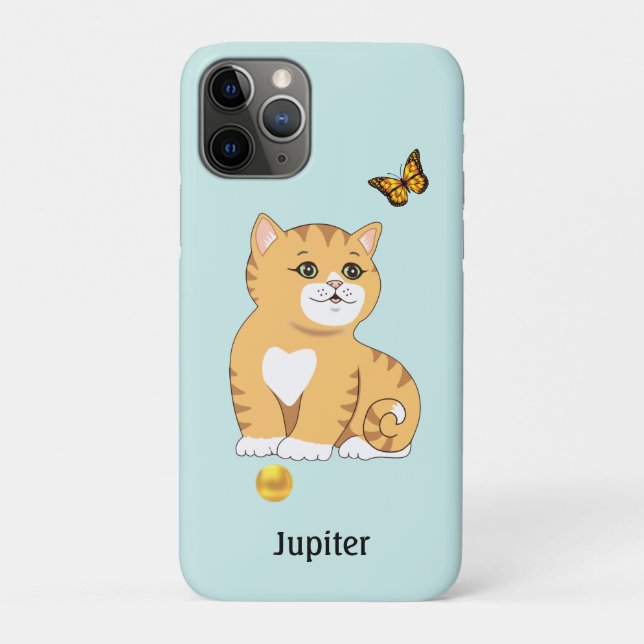 Coques Case-Mate iPhone Joli chat tigré orange (Dos)