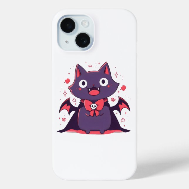 Coques Case-Mate iPhone Joli Chat Vampire (Verso)