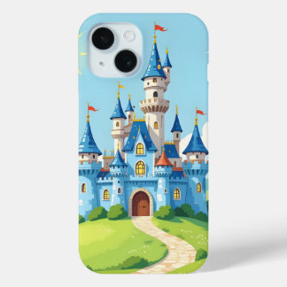 Coque Case-Mate iPhone Joli château bleu et blanc