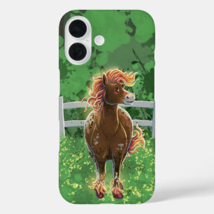 Coque Pour iPhone 16 Joli Cheval de Feu