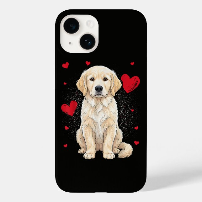 Coques Case-Mate iPhone Joli chien retriever doré crème anglais (Verso)