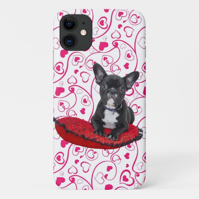 Coques Case-Mate iPhone Joli chiot noir (Dos)