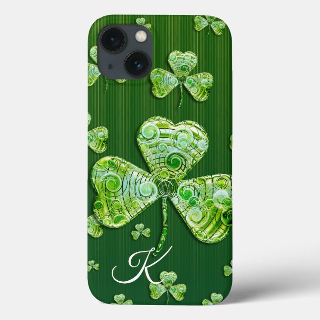 Coques Case-Mate iPhone Joli clou de chance Monogramme (Verso)