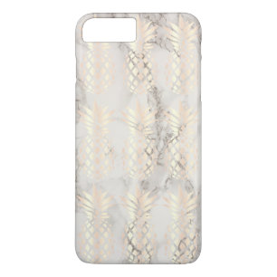 Case-Mate iPhone Case Joli cuivre chick rose or ananas marbre