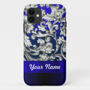 Coque Case-Mate iPhone Joli damas fleuri bleu