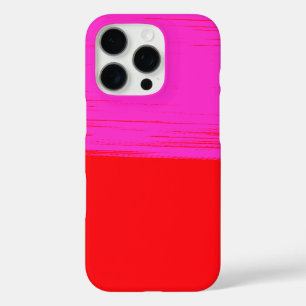 Coque iPhone 16 Pro Joli design en rose et rouge