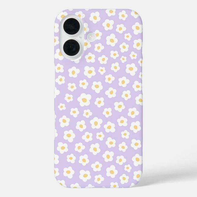 Coques Case-Mate iPhone Joli design floral blanc fleur (Verso)