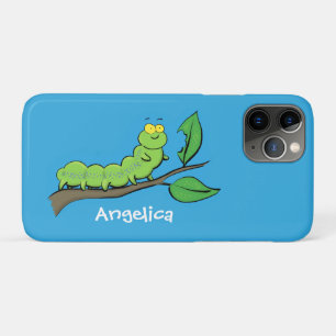 Case-Mate iPhone Case Joli dessin animé de chenille verte mignonne