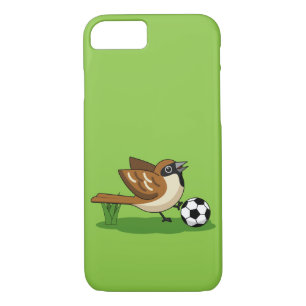 Case-Mate iPhone Case Joli Dessin De Caricature Sparrow Jouer Au Footbal