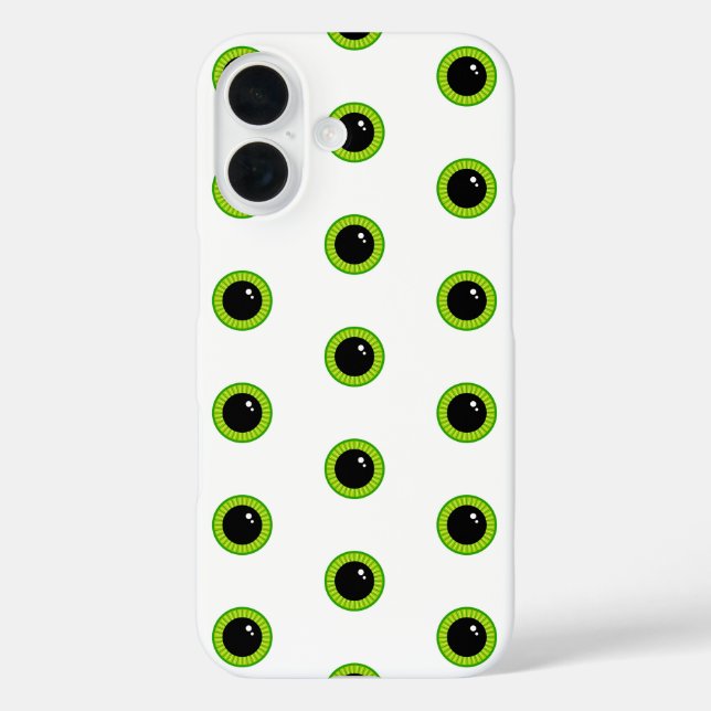Coques Case-Mate iPhone Joli et drôle, yeux verts (Verso)