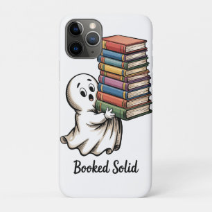 Case-Mate iPhone Case Joli fantôme tenant une grande pile de livres