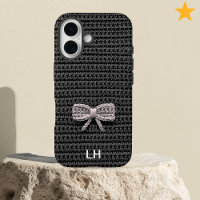 Joli fil de crochet noir avec noeud papillon perso