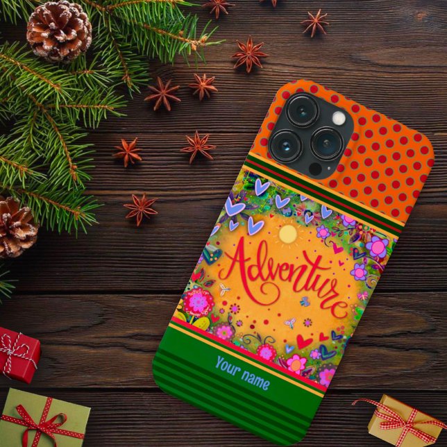 Coques Case-Mate iPhone Joli Floral Adventure Inspirivity Nom Coeur (Créateur téléchargé)