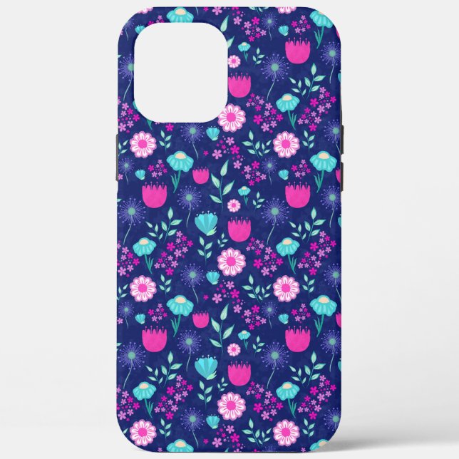 Coques Case-Mate iPhone Joli fond à motif floral (Verso)