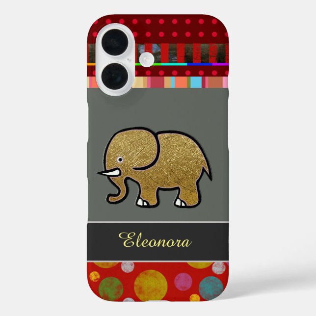 Coques Case-Mate iPhone joli iPhone 6 avec éléphant personnalisé (Verso)