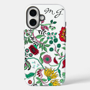 Coque Pour iPhone 16 Joli Jardin Fleur Orné Art Personnalisé