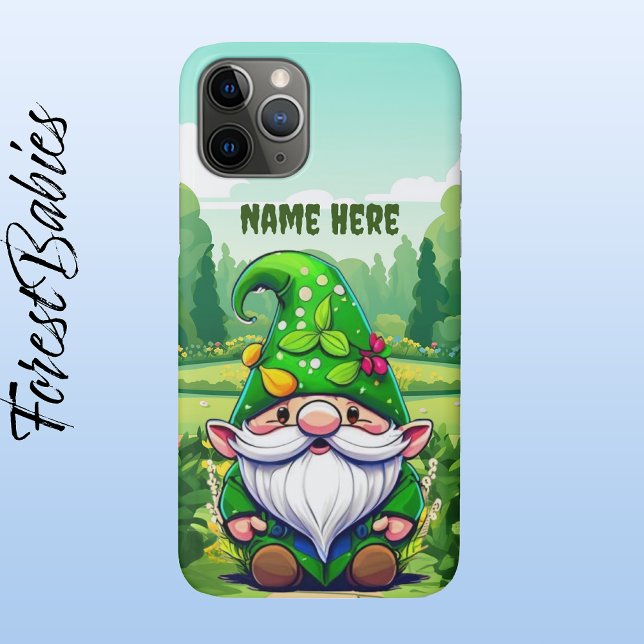 Coques Case-Mate iPhone Joli Jardin Fleur Whimsical Gnome Cartoon Graphiqu (Gnome, ForestBabies Phone Case - Front)