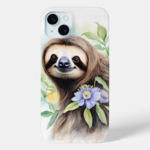 Coque Case-Mate iPhone Joli joli Sloth Aquarelle peinture