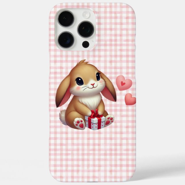 Coques Case-Mate iPhone Joli lapin de la Saint-Valentin  (Verso)
