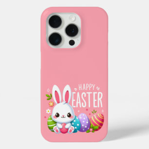 Coque Case-Mate iPhone Joli lapin de Pâques rose