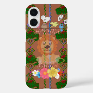 Coque Pour iPhone 16 Joli Lion Bébé Avec idées florales Extraordinaires
