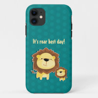 Joli Lion Et Baby Cub Anniversaire de enfant