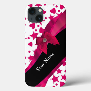 Etui iPhone Case-Mate Joli monogramme à motif rouge et blanc