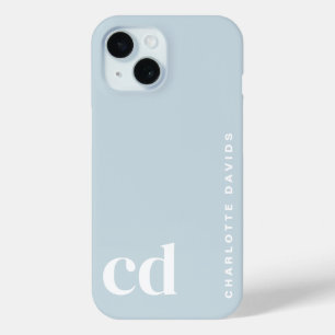 Coque Case-Mate iPhone Joli Monogramme Bleu Fille