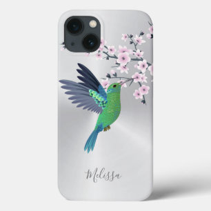 Case-Mate iPhone Case Joli Monogramme de fleurs de cerisier vert 