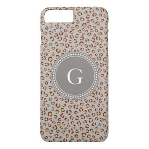 Etui iPhone Case-Mate Joli monogramme imprimé guépard orange marron colo