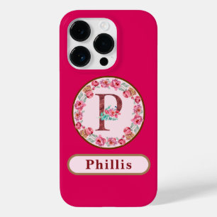 Coque Case-Mate iPhone Joli Monogramme P Floral
