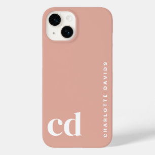 Coque Case-Mate iPhone Joli Monogramme Peach Girls