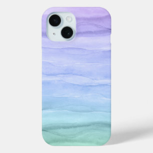 Coque Case-Mate iPhone Joli Motif aquarelle bleu Ombre Abstrait