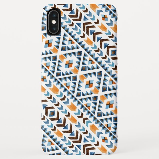 Coques Case-Mate iPhone Joli motif aztèque à l'aquarelle (Dos)