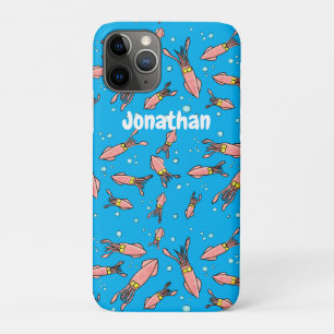 Case-Mate iPhone Case Joli motif caricature de calmar rose