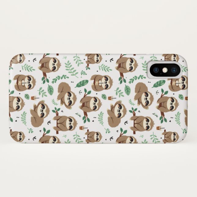 Coques Case-Mate iPhone Joli Motif de fentes (Dos (Horizontal))